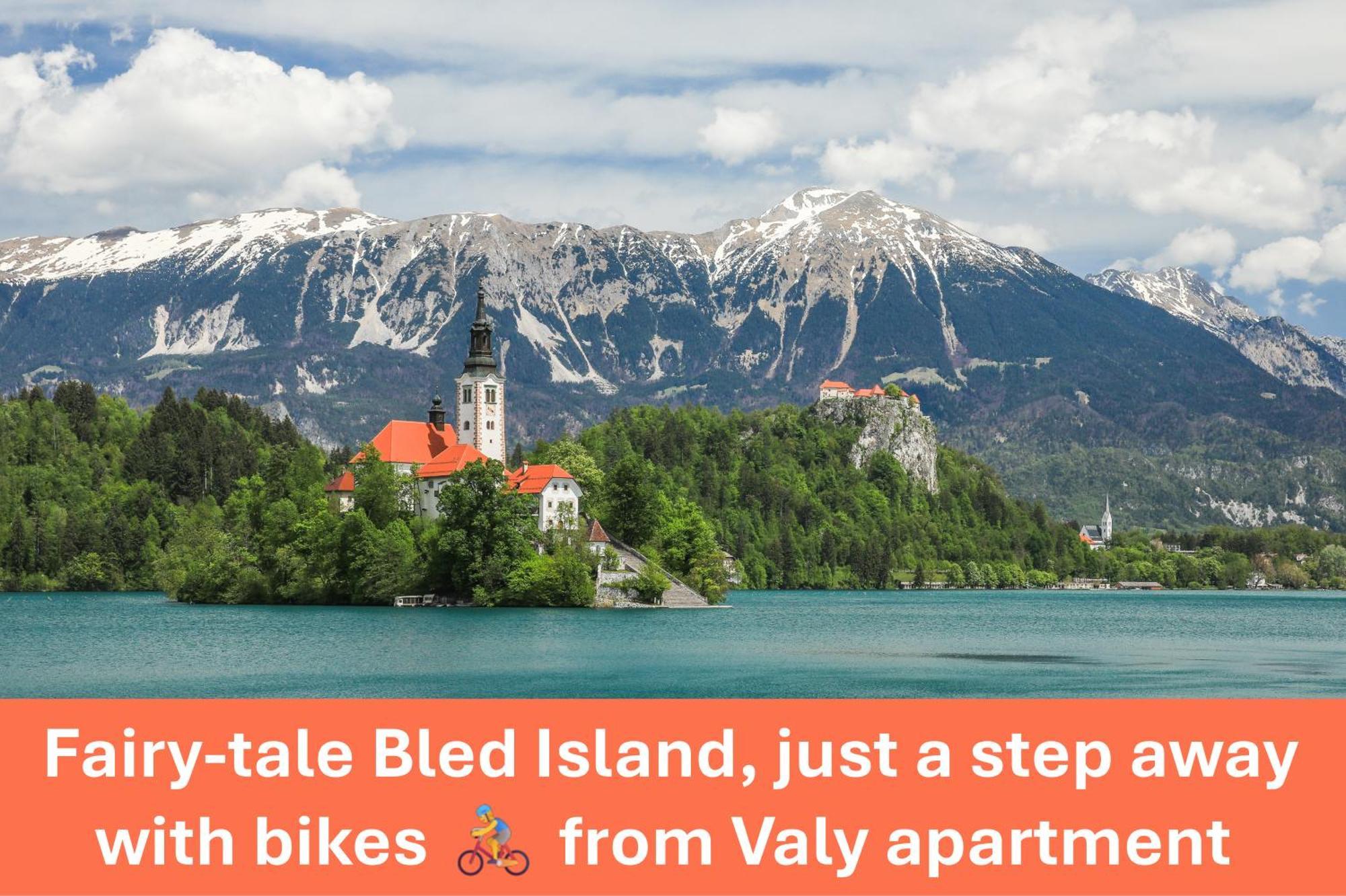Apartment Valy - Free Bikes, Relaxing Terrace & Near Bled Zewnętrze zdjęcie